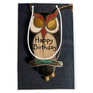 Hapyy Birthday Wise Owl Mittlere Geschenktüte