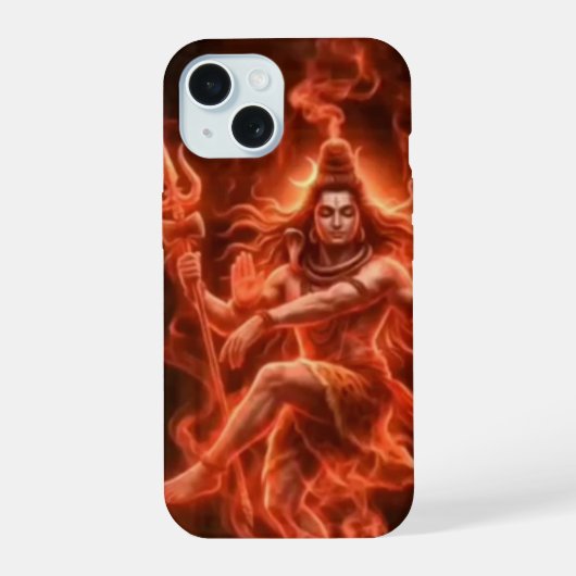 Har Har Mahadev iPhone 15 Hülle (Rückseite)