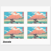 Hara, aus der Serie 53 Stations hokaido Rechteckiger Aufkleber (Blatt)