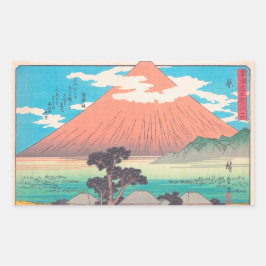 Hara, aus der Serie 53 Stations hokaido Rechteckiger Aufkleber