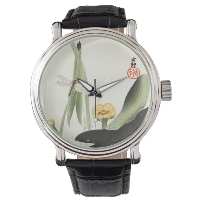 hara koson's Japanese painting watch,小原古邨の日本画 Armbanduhr (Vorderseite)