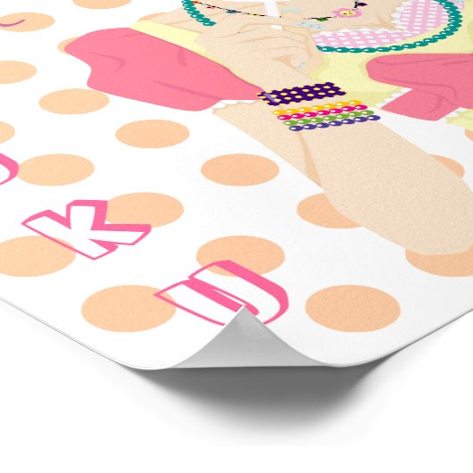 Harajuku Girl Yuriko Poster (Ecke)