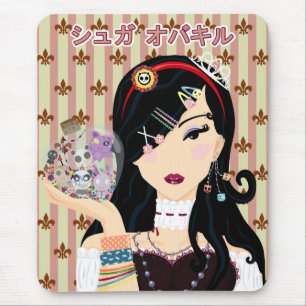 Harajuku Mädchen Mayumi - Katakana Mousepad