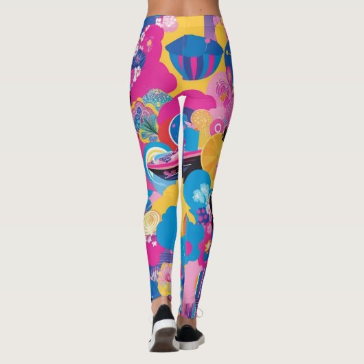 Harajuku-Muster Leggings (Rückseite)