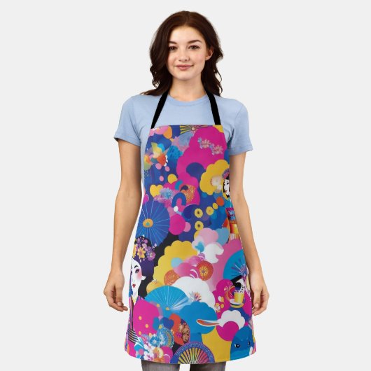 Harajuku-Muster Schürze (Getragen)