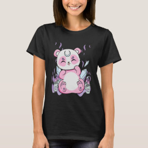 Harajuku Panda und Nu Goth Bear für Niedlichen Hor T-Shirt