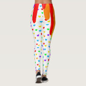 Harajuku Rainbow Farbige Leggings (Rückseite)