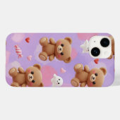 Harajuku Style: Teddy Bars und Geister von Natasha Case-Mate iPhone Hülle (Rückseite (Horizontal))