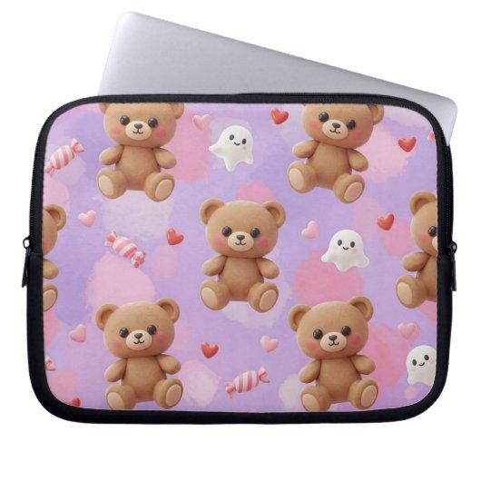 Harajuku Style: Teddy Bars und Geister von Natasha Laptopschutzhülle (Vorderseite)