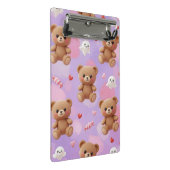 Harajuku Style: Teddy Bars und Geister von Natasha Mini Klemmbrett (Schrägansicht)