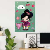 Harajuku Wamono Girl Ayaka Poster (Heimbüro)
