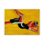 Harald Giersing, Dancer on Yellow Background, 1920 Magnet (Horizontal)