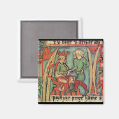 Harald I Fairhair begrüßt Guthrum "Flateybok" Magnet (Vorderseite/Rückseite)