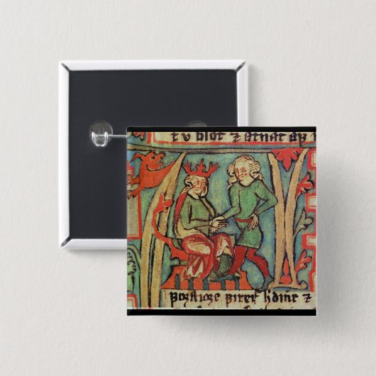 Harald I Fairhair grüßenGuthrum 'Flateybok Button (Vorne & Hinten)
