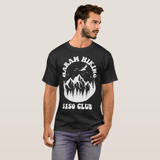 Haram Hiking Club Muslim T-Shirt (Vorne ganz)