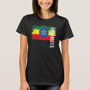 Haramaya Äthiopien Flagge für Äthiopier Männer Fra T-Shirt