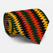 Harambe Afrocentric Print Krawatte (Gerollt)