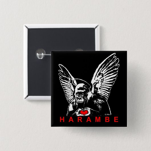 Harambe Button (Vorne & Hinten)