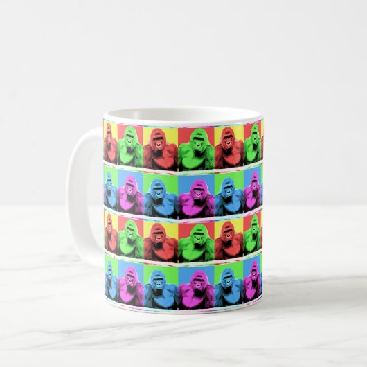 Harambe Die Gorilla-Tasse Kaffeetasse (Vorderseite Links)