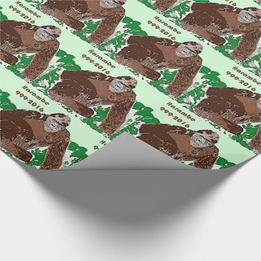 Harambe Geschenkpapier (Ecke)