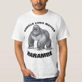 HARAMBE, GORILLA LEBT ANGELEGENHEIT T - Shirts (Vorderseite)