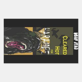 Harambe, JTAC Rechteckiger Aufkleber