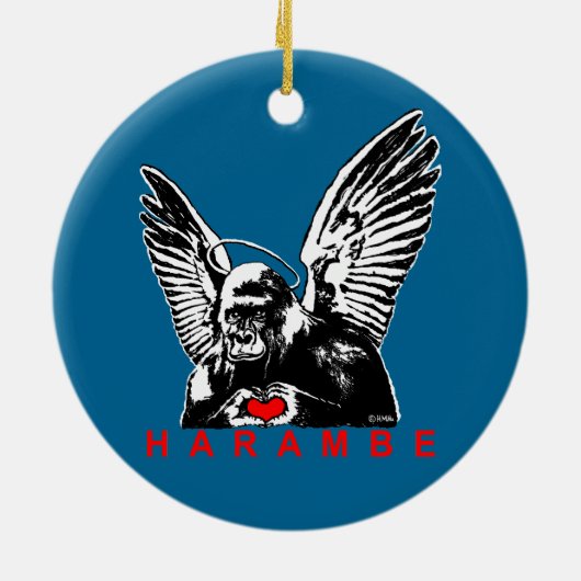 Harambe Keramikornament (Hinten)