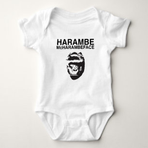 Harambe McHarambeface Baby Strampler