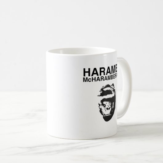 Harambe McHarambeface Kaffeetasse (VorderseiteRechts)