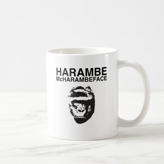 Harambe McHarambeface Kaffeetasse (Rechts)
