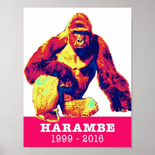 Harambe Tribute Poster (Vorne)