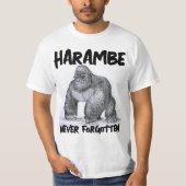 HARAMBE Zoo GORILLA T - Shirt (Vorderseite)