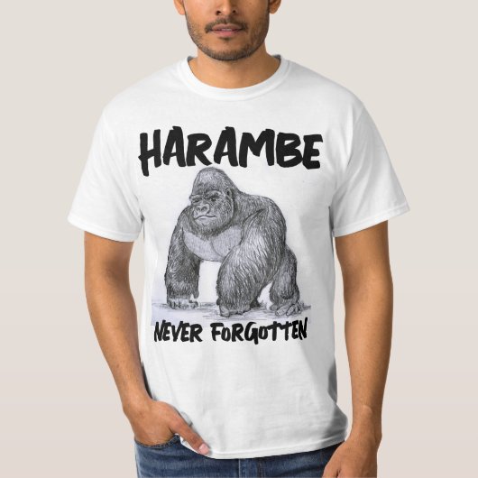HARAMBE Zoo GORILLA T - Shirt (Vorderseite)