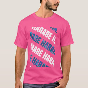 Harare Camouflage Pattern Blue Camouflage T-Shirt