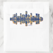 Harare Skyline Rechteckiger Aufkleber (Tasche)