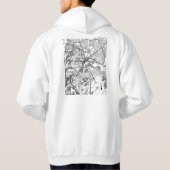 Harare Zimbabwe City Map Hoodie (Rückseite)