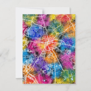 Harare Zimbabwe City Map Postkarte