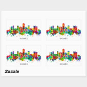 Harare Zimbabwe Skyline Rechteckiger Aufkleber (Blatt)