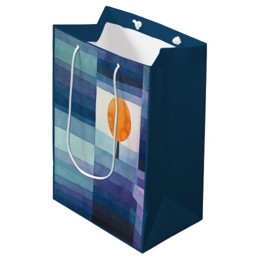 Harbinger of autumn abstract watercolor Paul Klee Mittlere Geschenktüte (Vorderseite Schrägansicht)