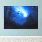 "Harbinger" Triptych-Leinwand Leinwanddruck (Insitu (Holzboden))