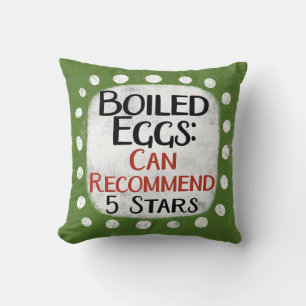 Harboiled Eggs Review 5 Stars Throw Kissen