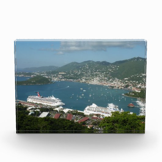 Harbor at St. Thomas US Virgin Islands Fotoblock (Vorderseite)