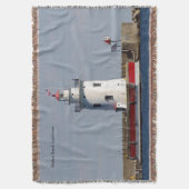 Harbor Beach Lighthouse-Decke Decke (Vorderseite Vertikal)