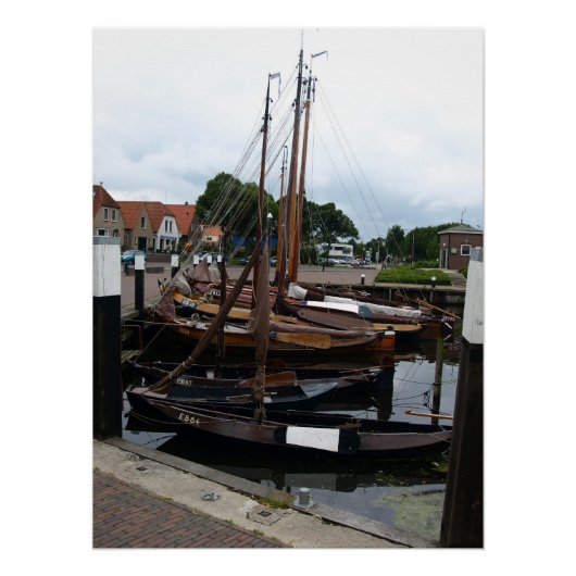 Harbor, Fishingboats Poster (Vorderseite)