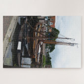 Harbor, Fishingboats Puzzle (Horizontal)