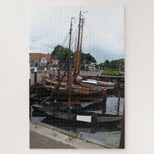 Harbor, Fishingboats Puzzle (Vertikal)