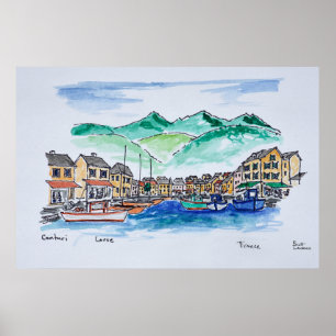 Harbor of Centuri   Corsica, France Poster