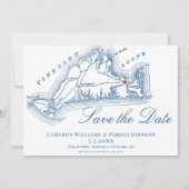 Harbor View Hotel Hochzeit Martha's Vineyard Save The Date (Vorderseite)