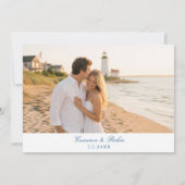 Harbor View Hotel Hochzeit Martha's Vineyard Save The Date (Rückseite)