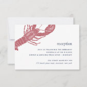 Harborside Wedding Reception Enclosure Card Einladung (Vorderseite)